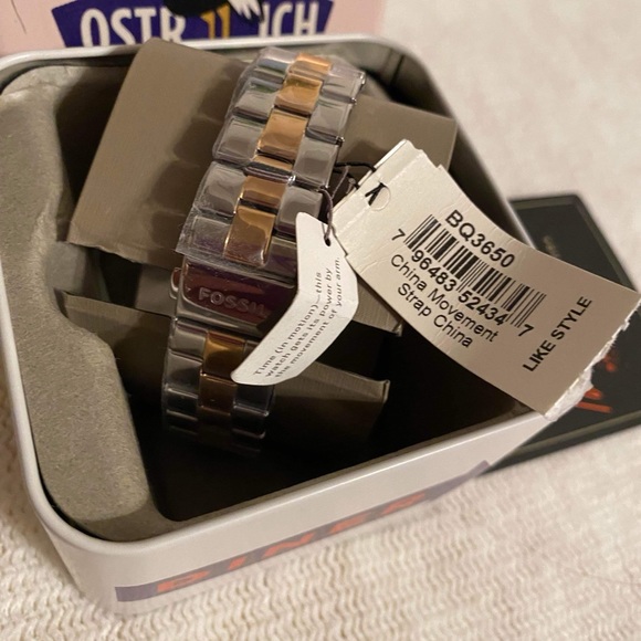 ✨🆕✨Brand New Fossil Automatic Two-Tone Stainless Steel Watch - Picture 4 of 7